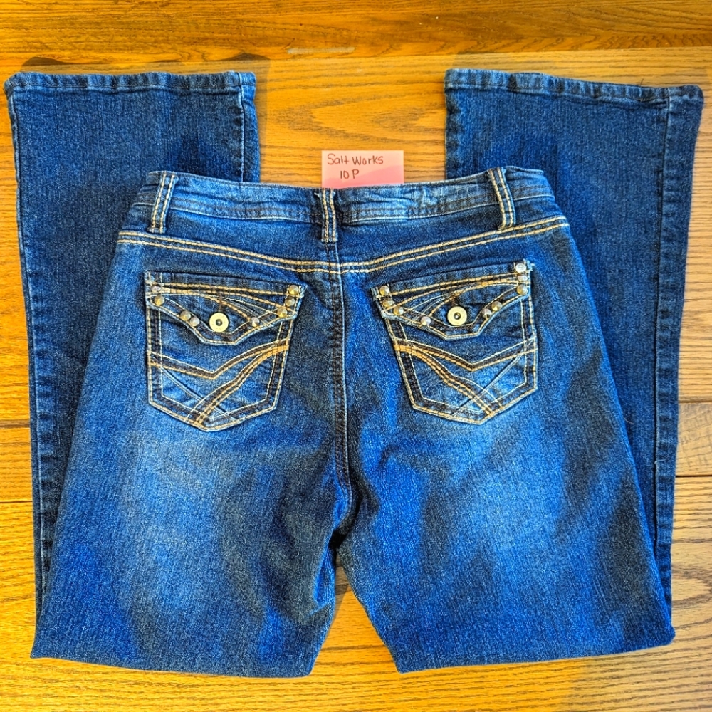 Salt Works Classic Blue Straight Leg Jeans